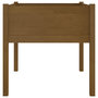 Voir la diapositive 4 : VIDAXL Jardiniere d'exterieur Marron miel 70x70x70 cm Pin massif