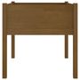 Voir la diapositive 4 : VIDAXL Jardiniere d'exterieur Marron miel 70x70x70 cm Pin massif