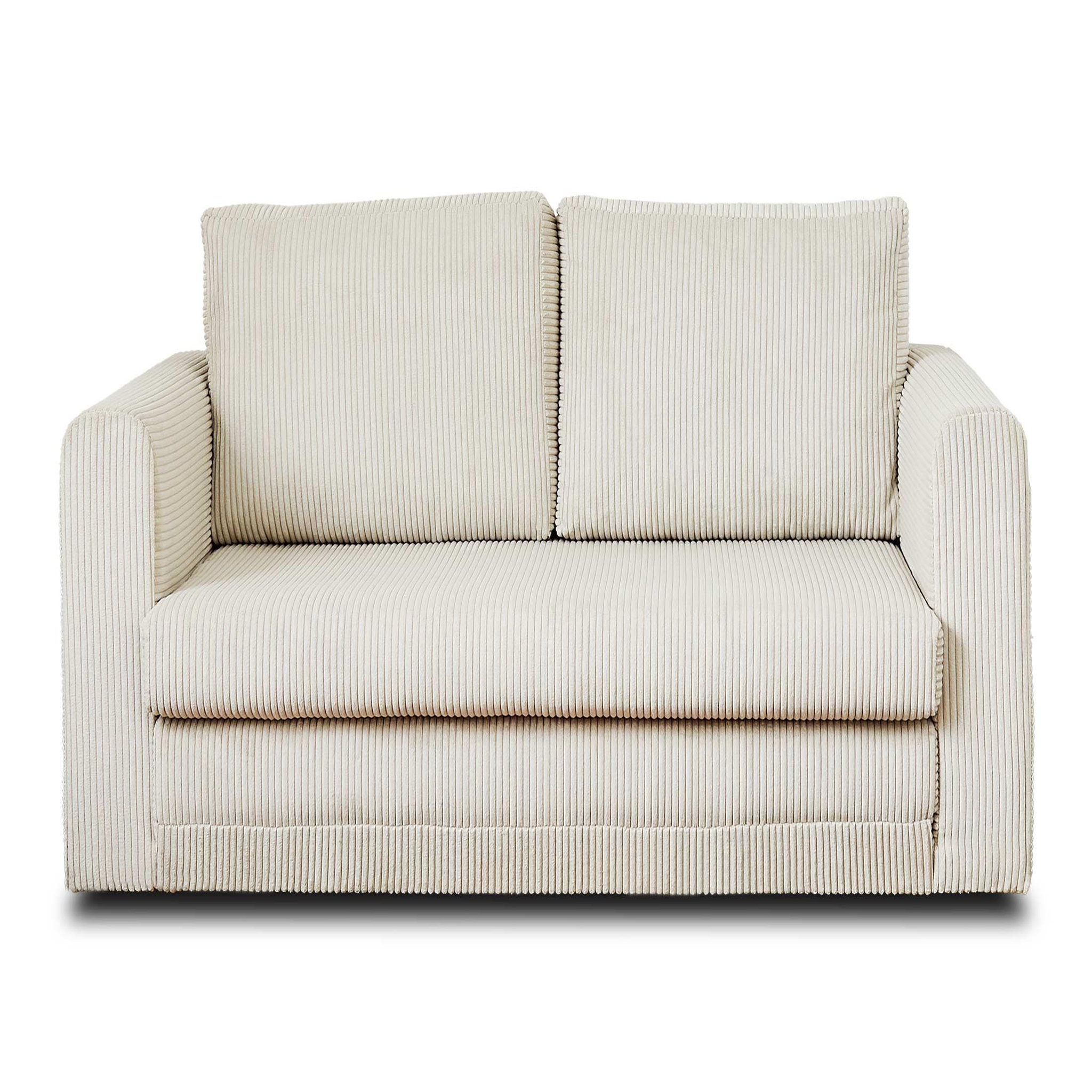 Voir la diapositive 1 : BEST MOBILIER Marilia - canapé 2 places - convertible déplimousse - en velours côtelé