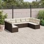 Voir la diapositive 1 : VIDAXL Salon de jardin avec coussins 9 pcs marron resine tressee