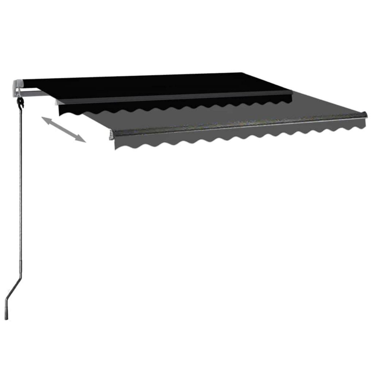 VIDAXL Auvent automatique sur pied 350x250 cm Anthracite