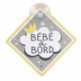 Voir la diapositive 1 : Paris Prix Accroche pour Voiture  Bébé à Bord  12cm Gris