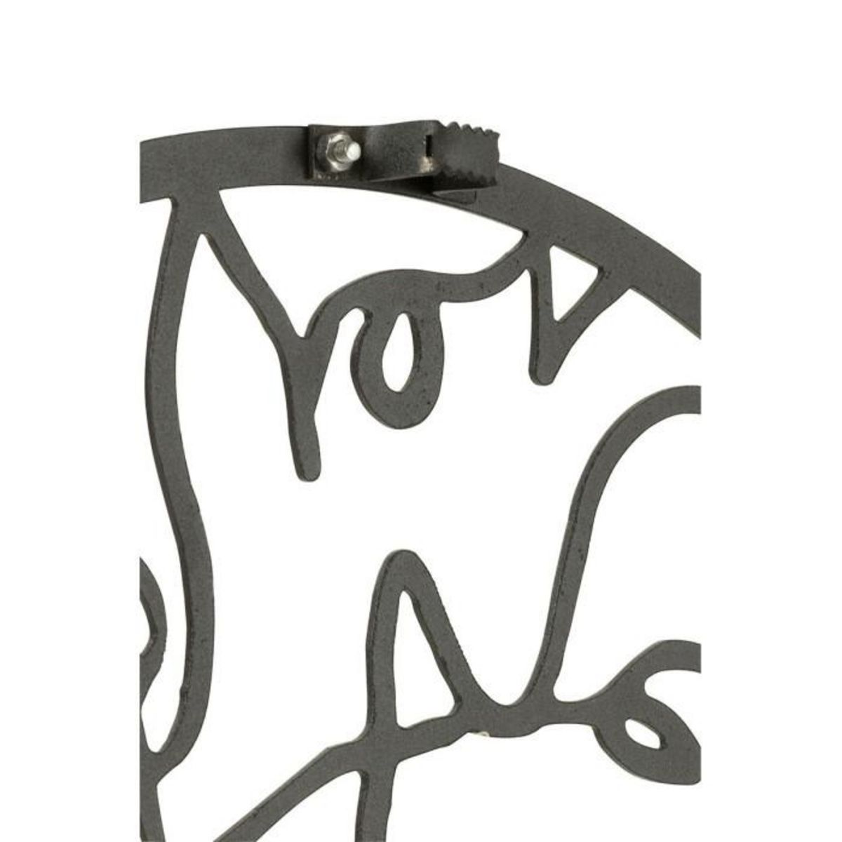 Paris Prix Horloge Murale en Métal  Visages  49cm Noir