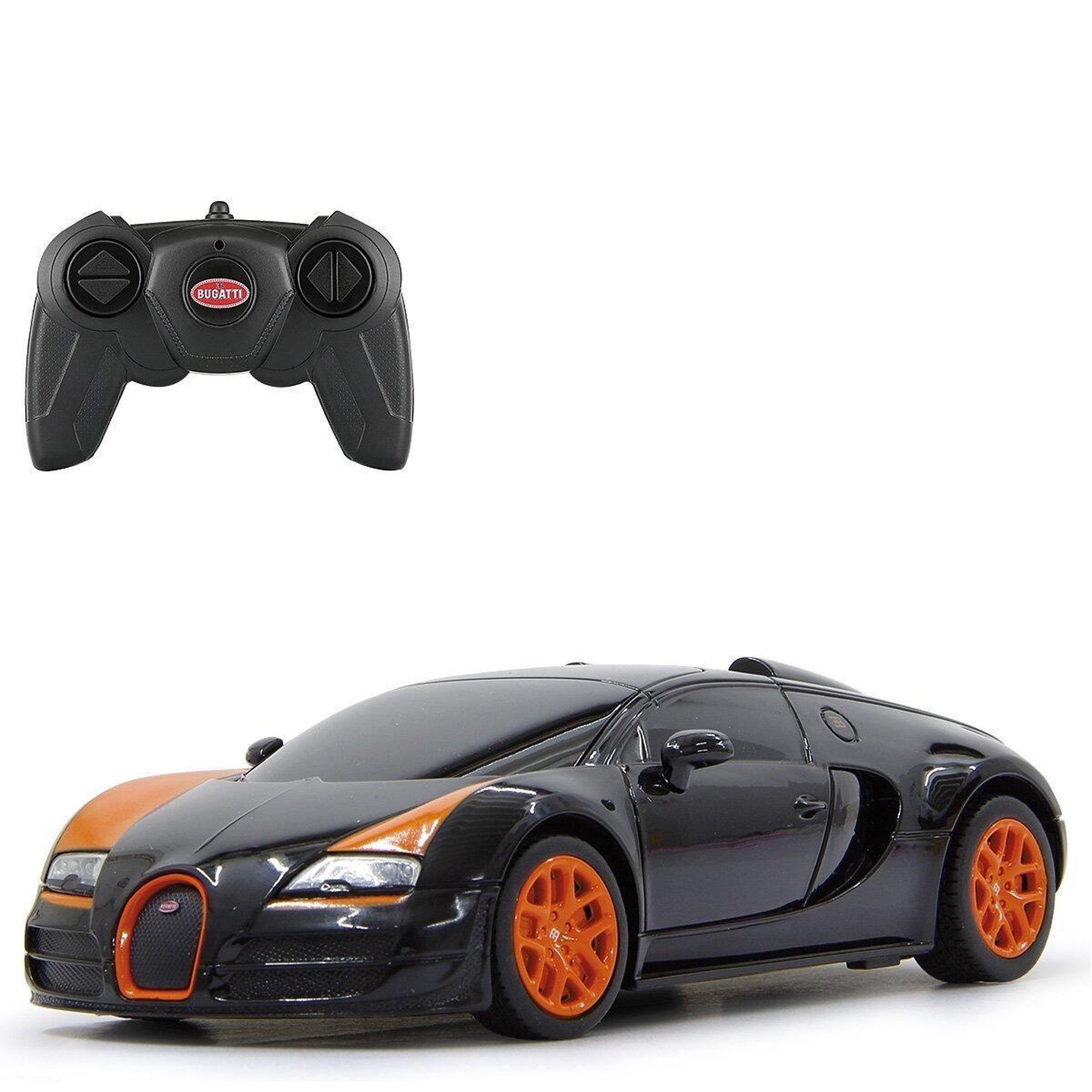 Jamara Voiture télécommandée bugatti grand sport vitesse 1:24 noir 2,4g