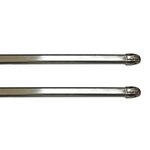 Paris Prix Lot de 2 Tringles Extensibles  Safi  80-110cm Argent