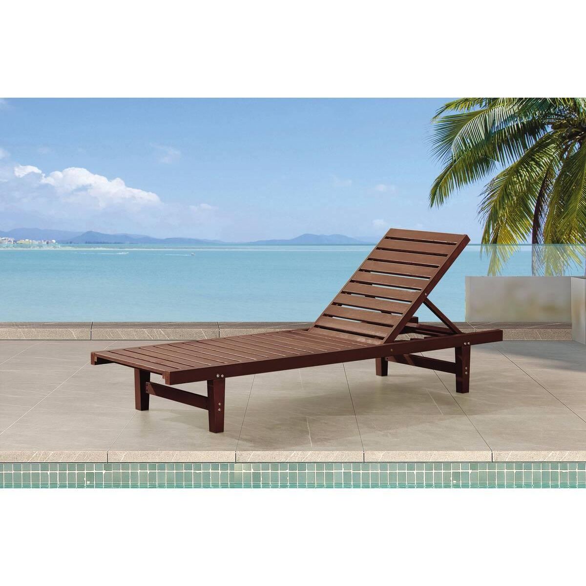 Habitat et Jardin Bain de Soleil en bois  Rawai  - Marron