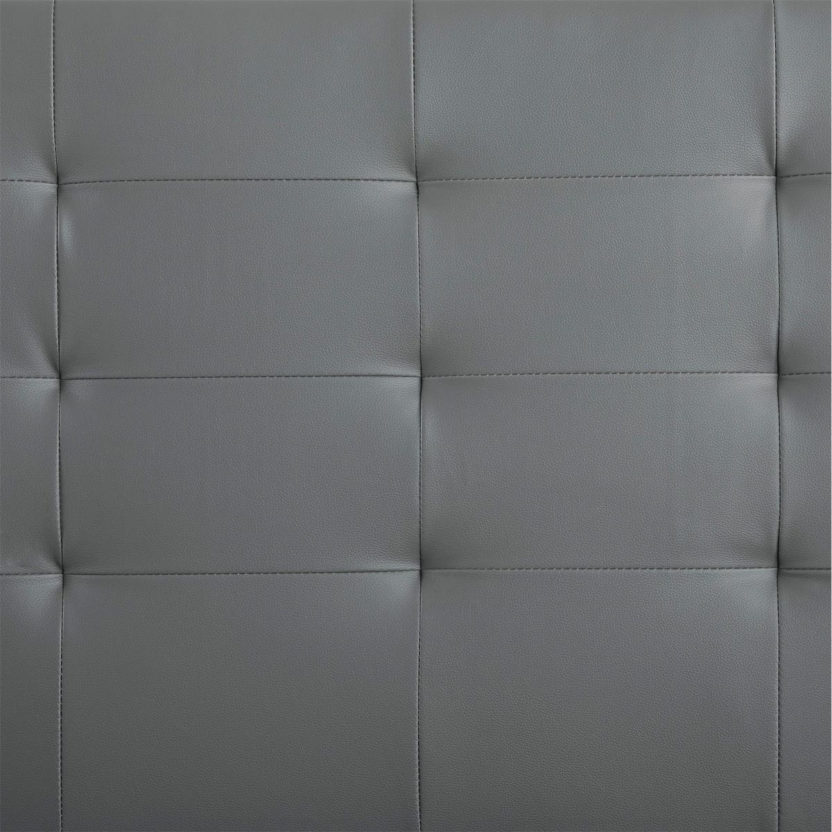 IDIMEX Lit simple REVE, 90 x 190 cm, capitonné avec sommier, revêtement synthétique