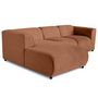 Voir la diapositive 2 : LISA DESIGN Suaro - canapé modulable d'angle gauche 4 places en tissu texturé