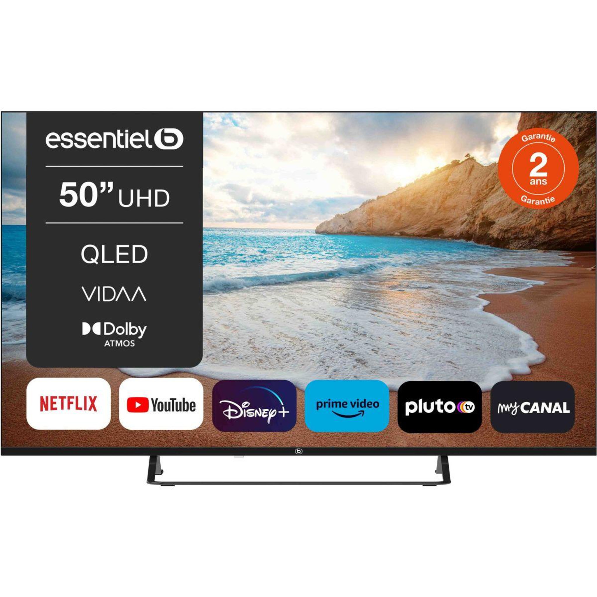 ESSENTIEL B Tv qled 50qled307 (2024) 50  (126 cm) 4k - smart tv