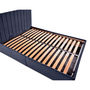 Voir la diapositive 3 : BEST MOBILIER Klimt - lit coffre - 160x200 - en velours - sommier inclus