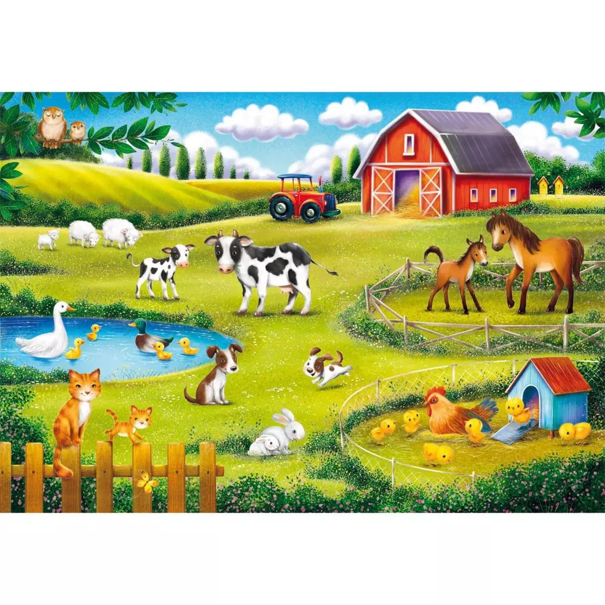 CLEMENTONI Puzzle 30 pièces : Animaux de la ferme