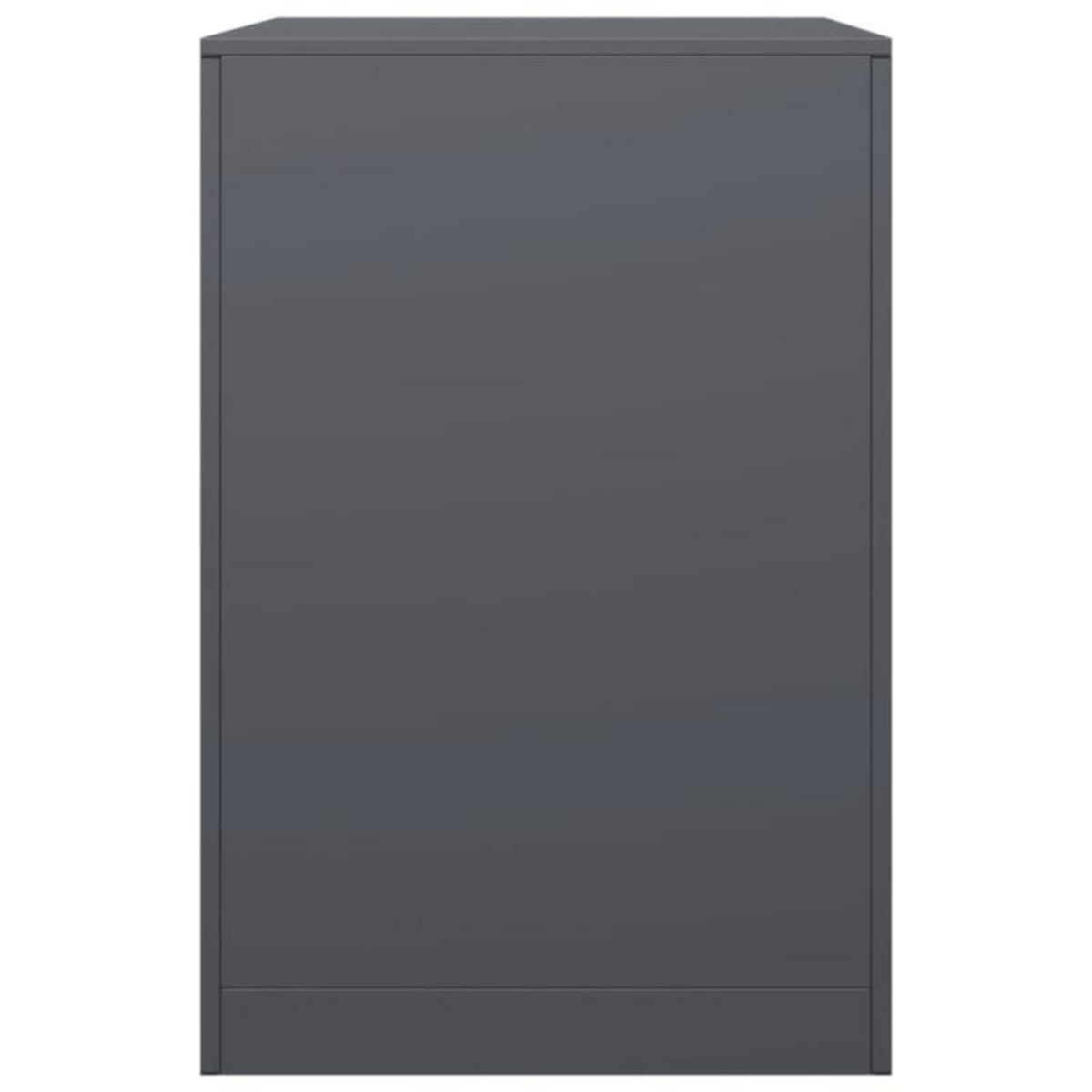 VIDAXL Portant de bois de chauffage anthracite 60x40x60 cm acier