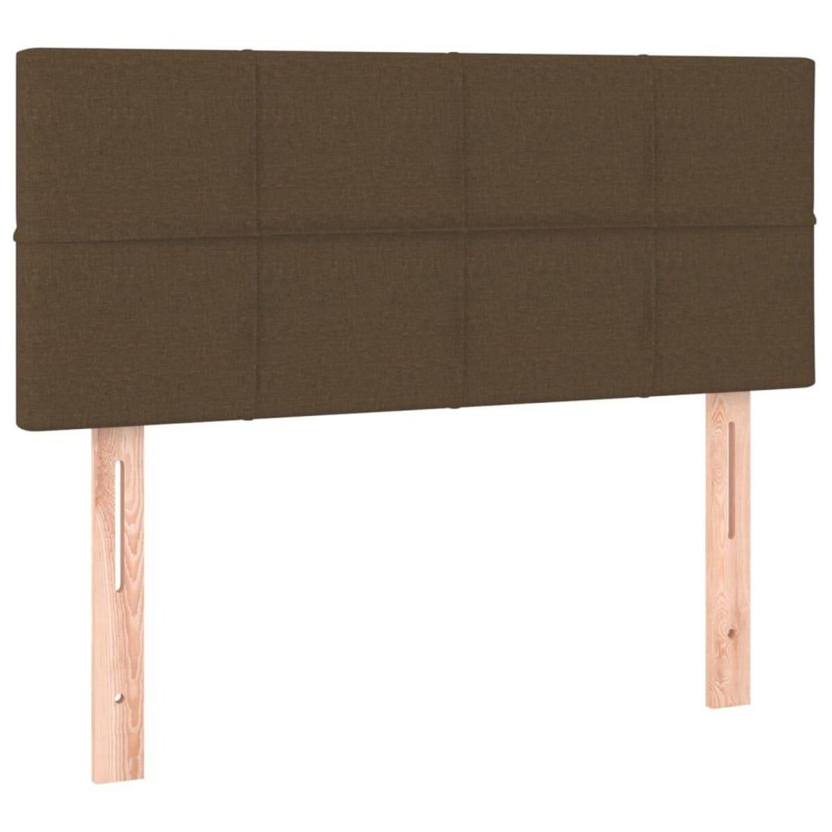 VIDAXL Tete de lit Marron Fonce 100x5x78/88 cm Tissu
