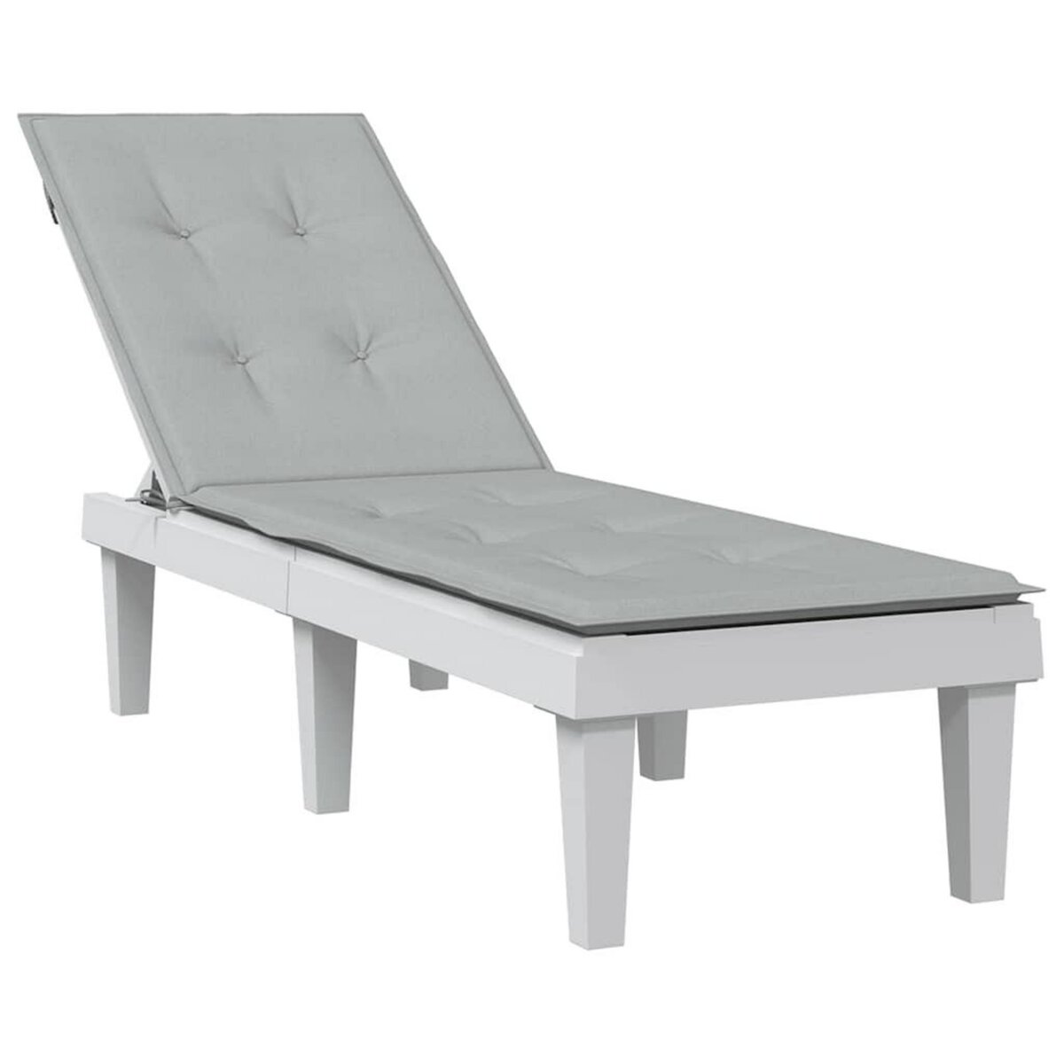 VIDAXL Coussin de chaise longue gris clair melange (75+105)x50x3 cm