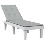 VIDAXL Coussin de chaise longue gris clair melange (75+105)x50x3 cm