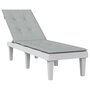 Voir la diapositive 1 : VIDAXL Coussin de chaise longue gris clair melange (75+105)x50x3 cm