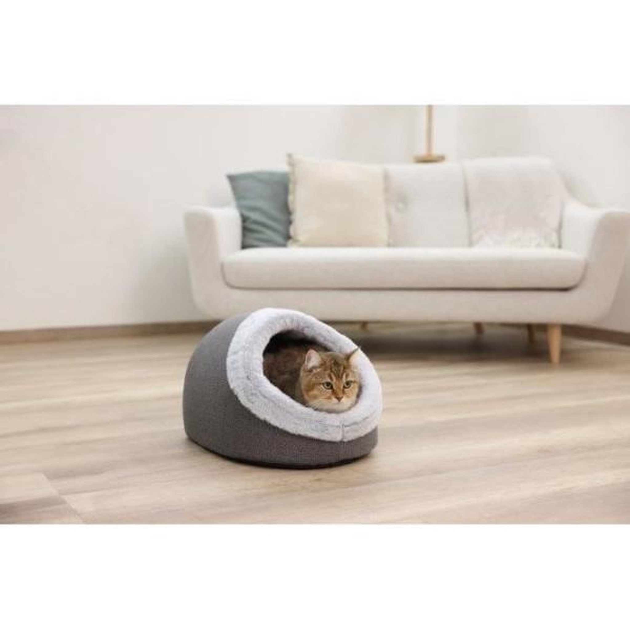 Voir la diapositive 3 : KERBL KERBL - Igloo pour chats - JANA - 41 x 50 x 34 cm - Gris