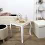 Voir la diapositive 4 : Paris Prix Table d'Appoint en Bois  Victoria  45cm Blanc
