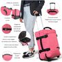 Voir la diapositive 4 : David Jones Sac de voyage cabine à roulettes 35L double compartiment 50cm