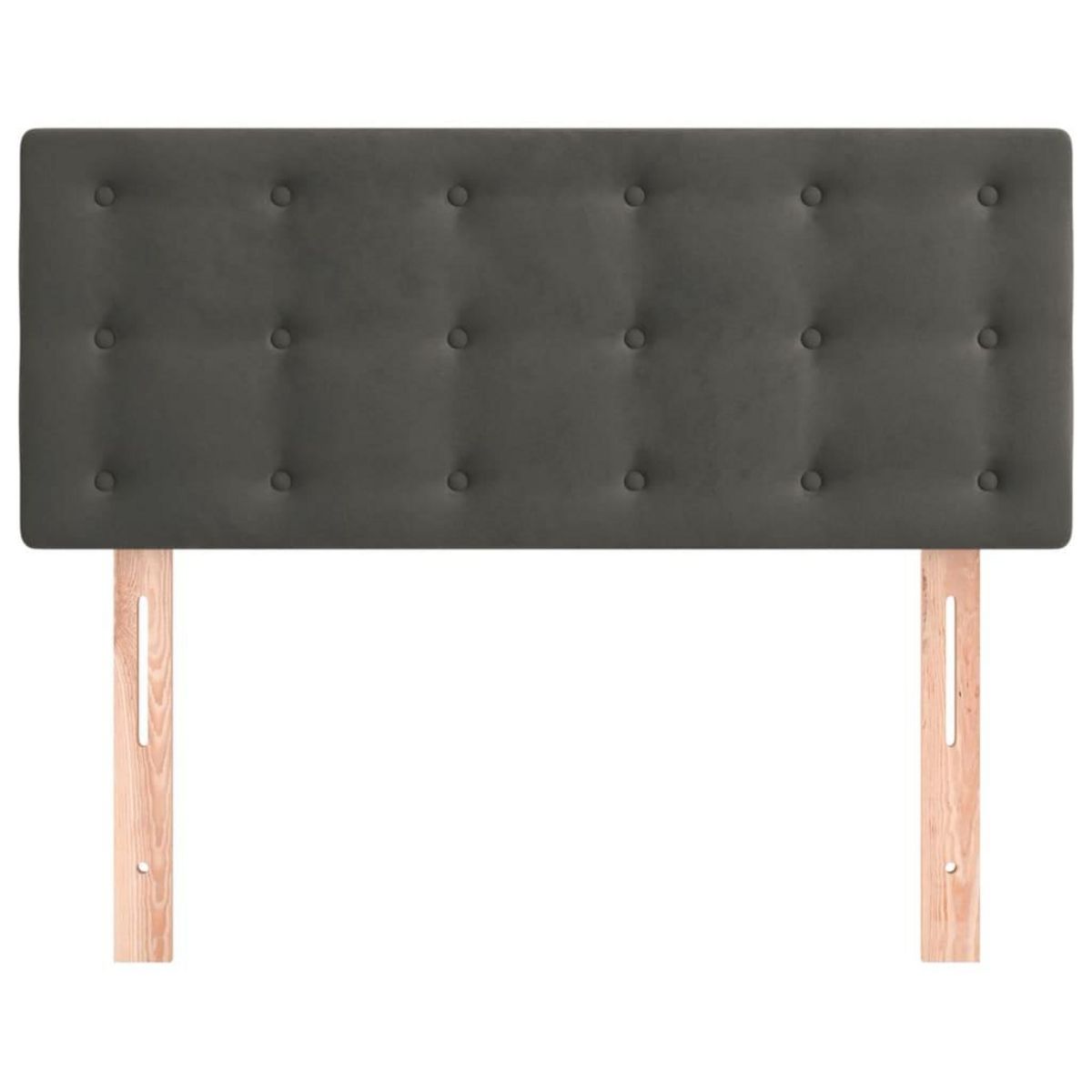 VIDAXL Tete de lit Gris fonce 90x5x78/88 cm Velours