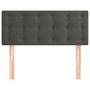 Voir la diapositive 3 : VIDAXL Tete de lit Gris fonce 90x5x78/88 cm Velours