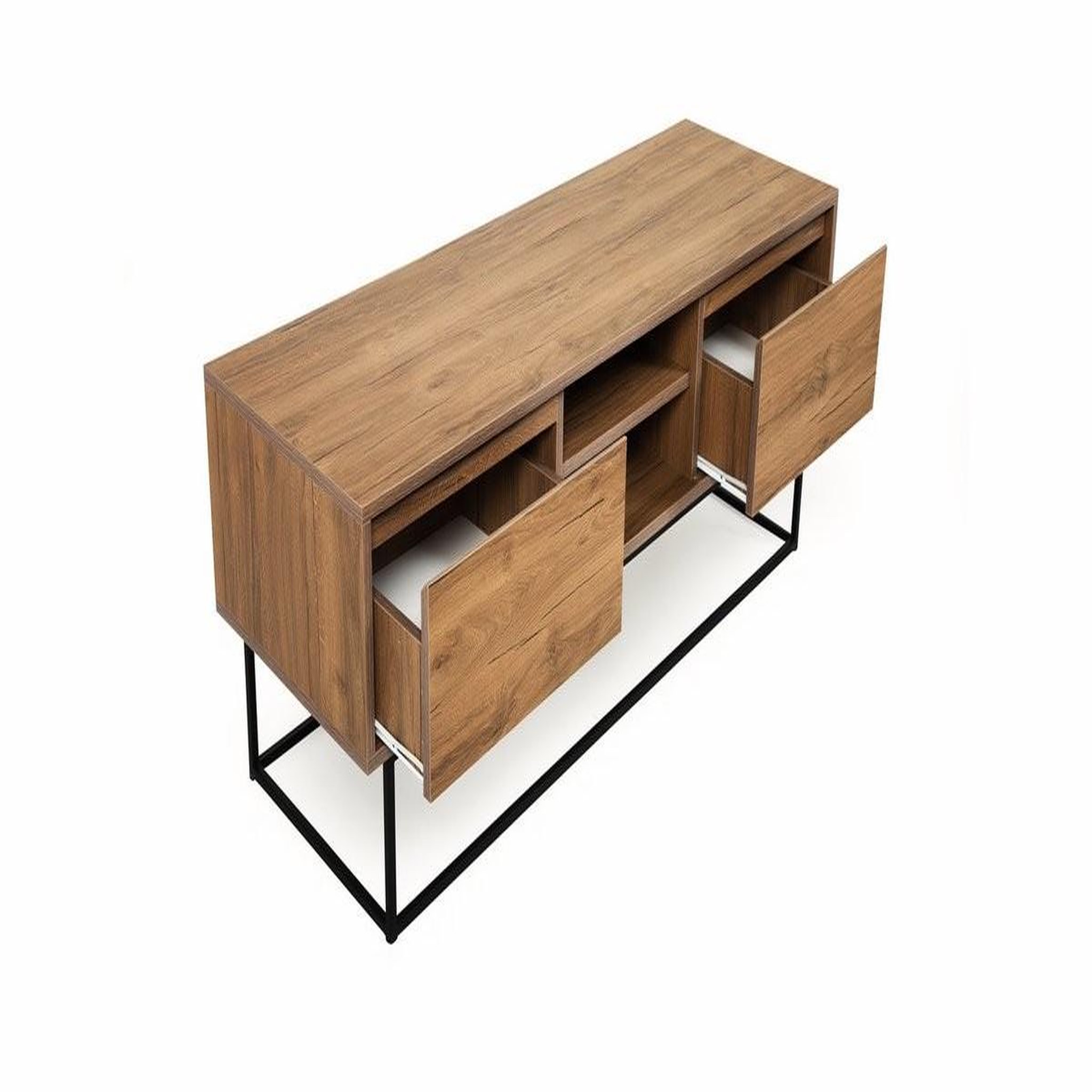 Voir la diapositive 4 : Habitat et Jardin Meuble TV en bois  Laxus  - 140 x 40 x 50 cm - Marron