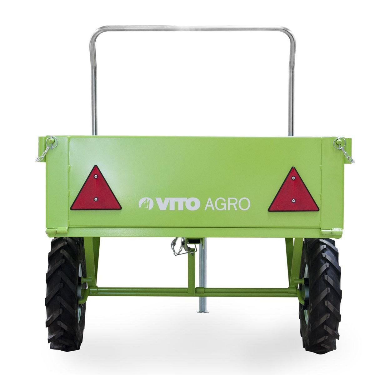 VITO Motoculteur à essence 5200 W 213 cm³ 7CV 4T + Fraise + Remorque 242 x 100 x 127 cm VITO