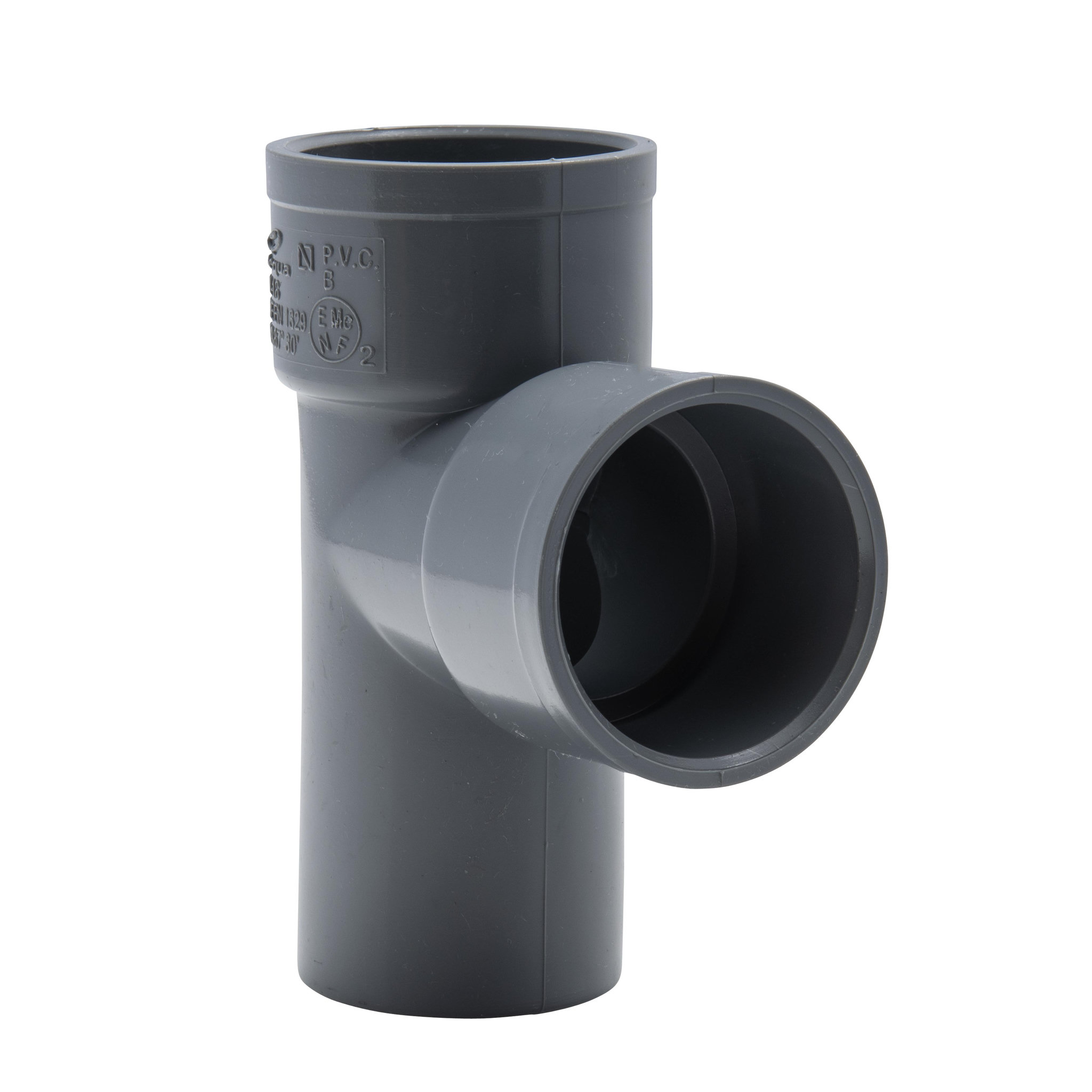 Voir la diapositive 3 : Jardibric Raccord en Té mâle-femelle 87°30 ø40mm