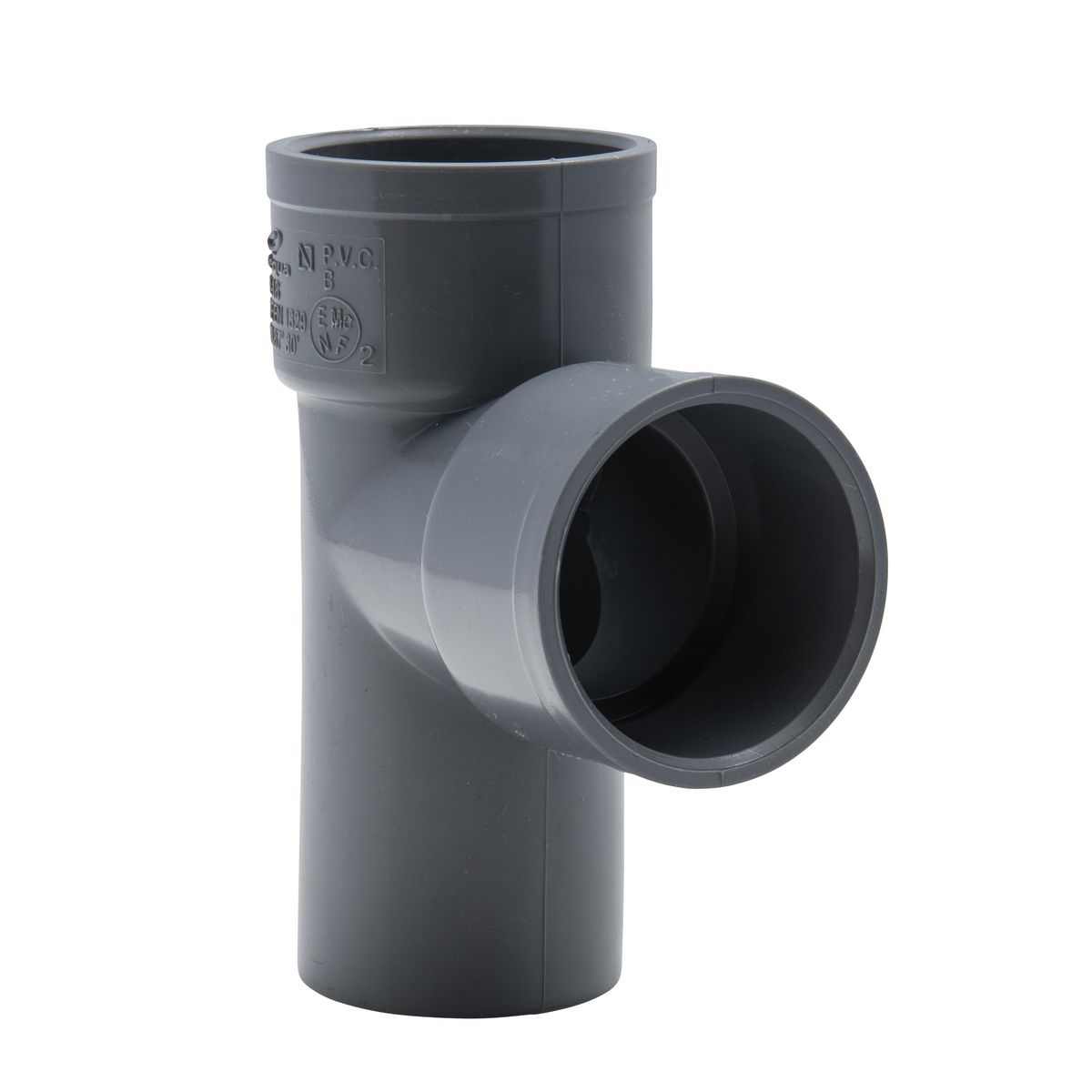 Jardibric Raccord en Té mâle-femelle 87°30 ø40mm