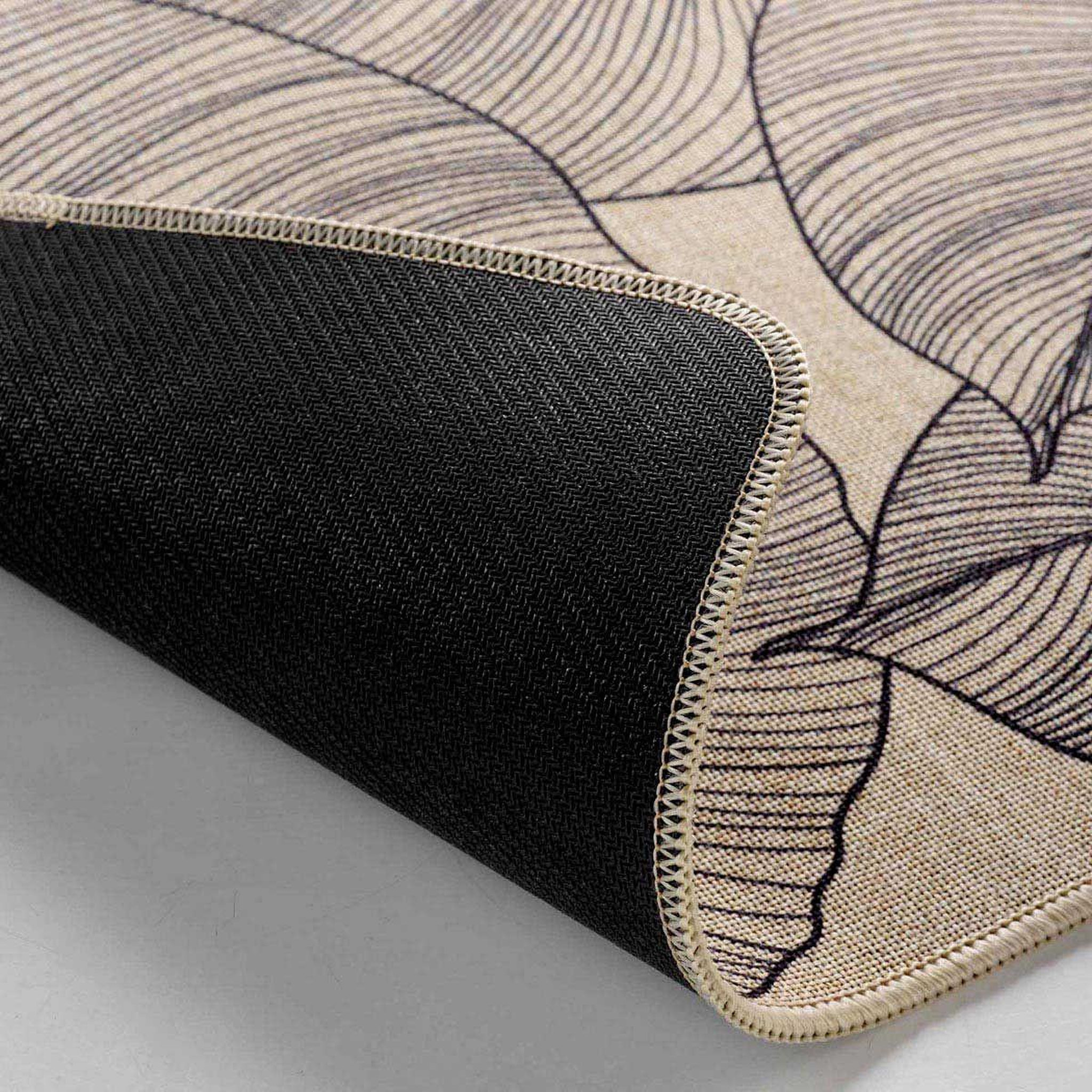 Voir la diapositive 3 : Douceur d'Intérieur Tapis multi-usage tissé  jade  45x75cm naturel