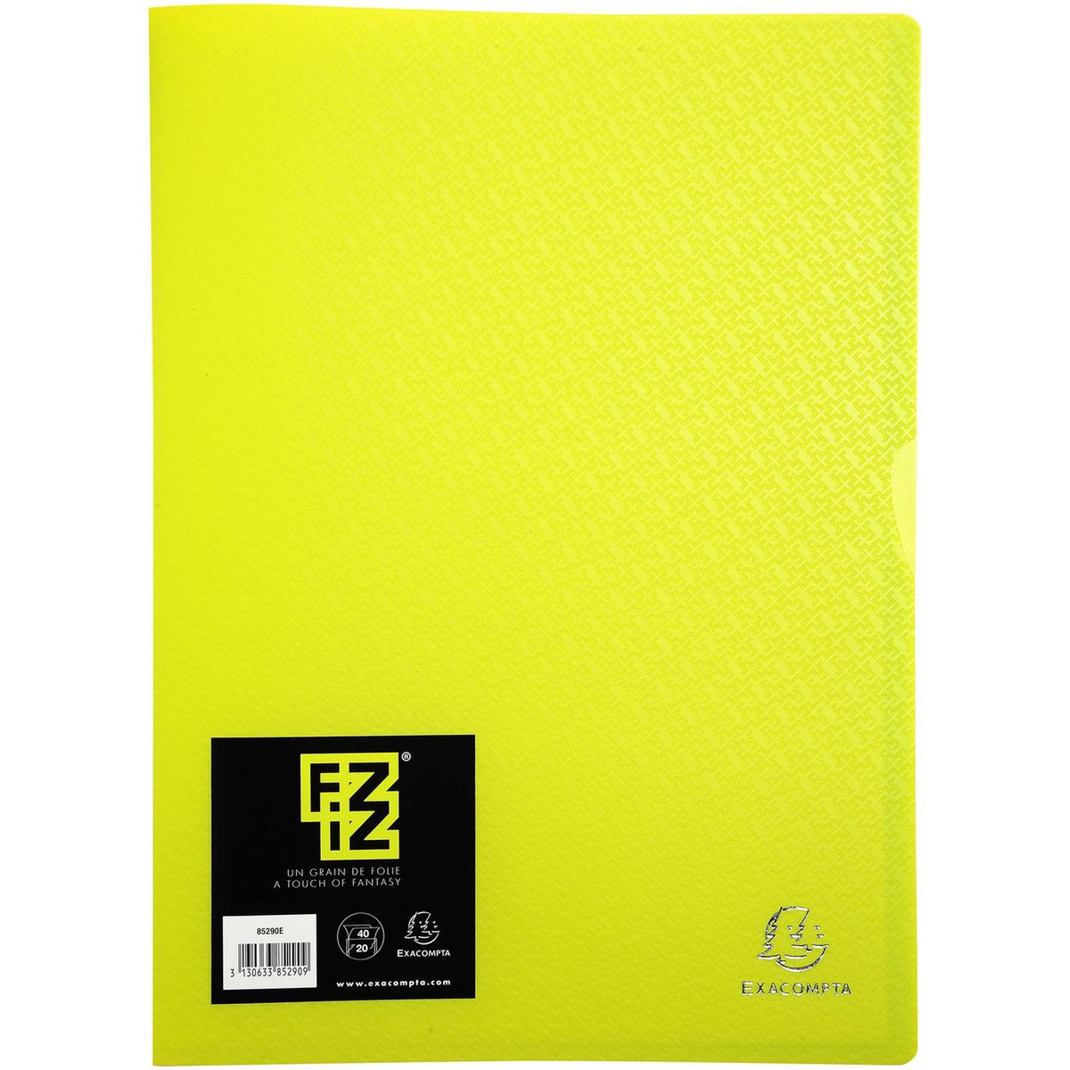 EXACOMPTA Protège-document Soude Fizz 21x29,7cm 40 vues - Jaune