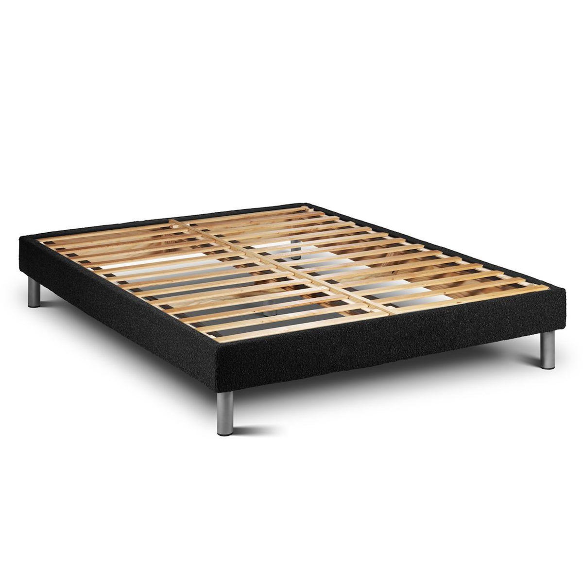 VITALIT Ensemble VITAL SPA 180 x 200 cm sommier Kit Noir