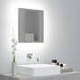 Voir la diapositive 1 : VIDAXL Armoire a miroir LED de salle de bain sonoma gris 40x12x45 cm