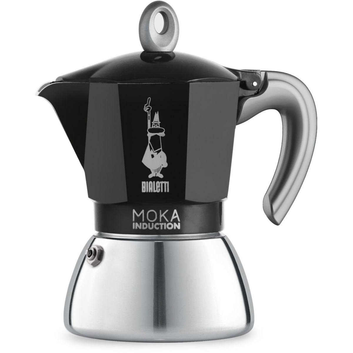 BIALETTI Cafetière italienne Moka induction 6 tasses black