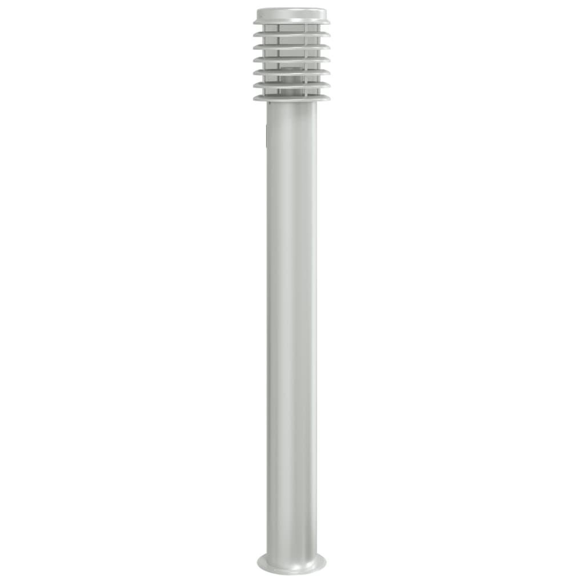 Voir la diapositive 4 : VIDAXL Lampadaire d'exterieur et sortie argente 110cm acier inoxydable