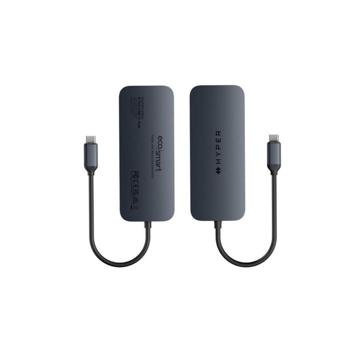 HYPER Adaptateur et convertisseur Hyper HUB USBC 8 EN 1 ECOSMART GENERATION 2 140 W PD 3.1