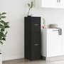 Voir la diapositive 4 : VIDAXL Armoire d'apothicaire noir 30x41x118 cm bois d'ingenierie