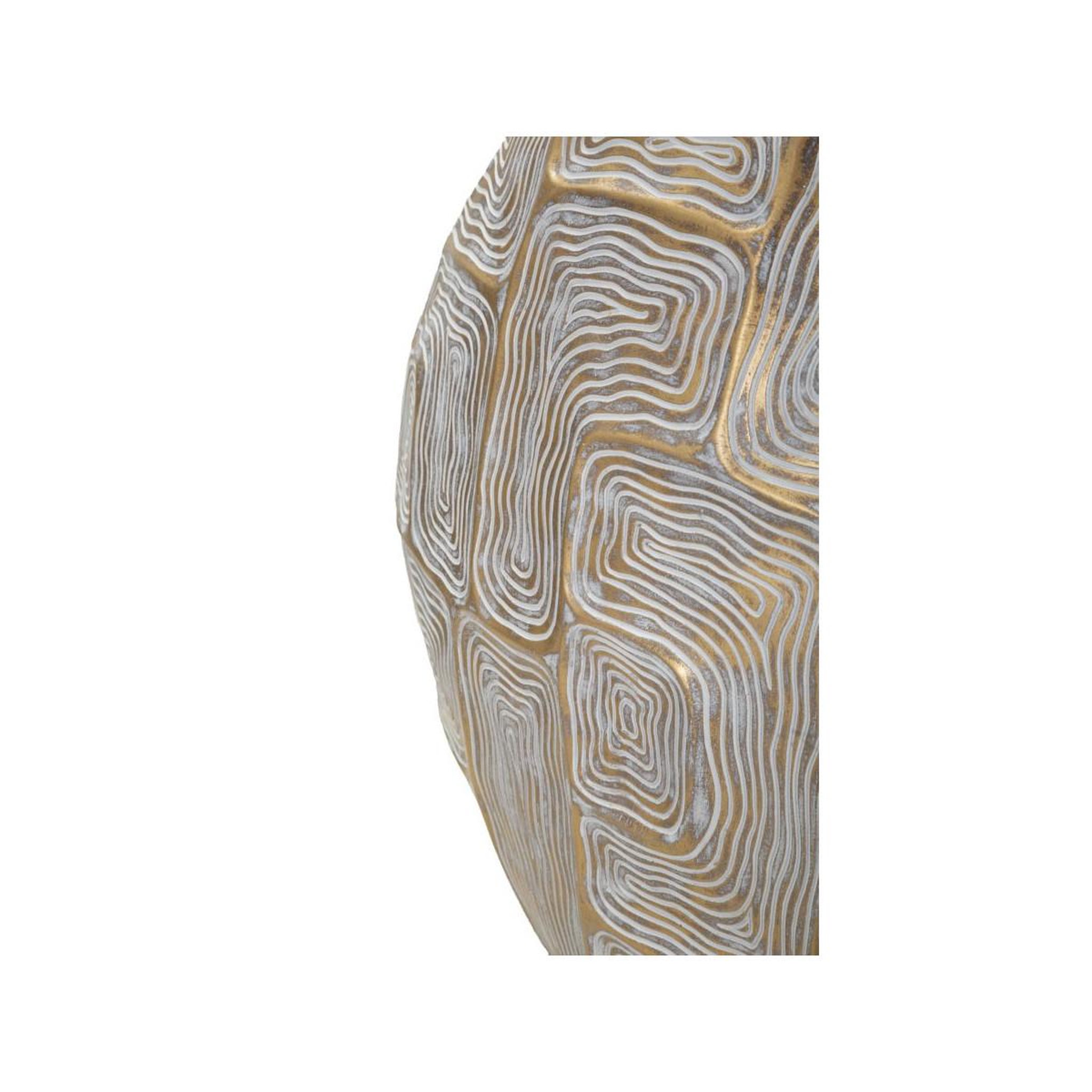 Voir la diapositive 3 : Paris Prix Vase design en résine  elips  36cm or