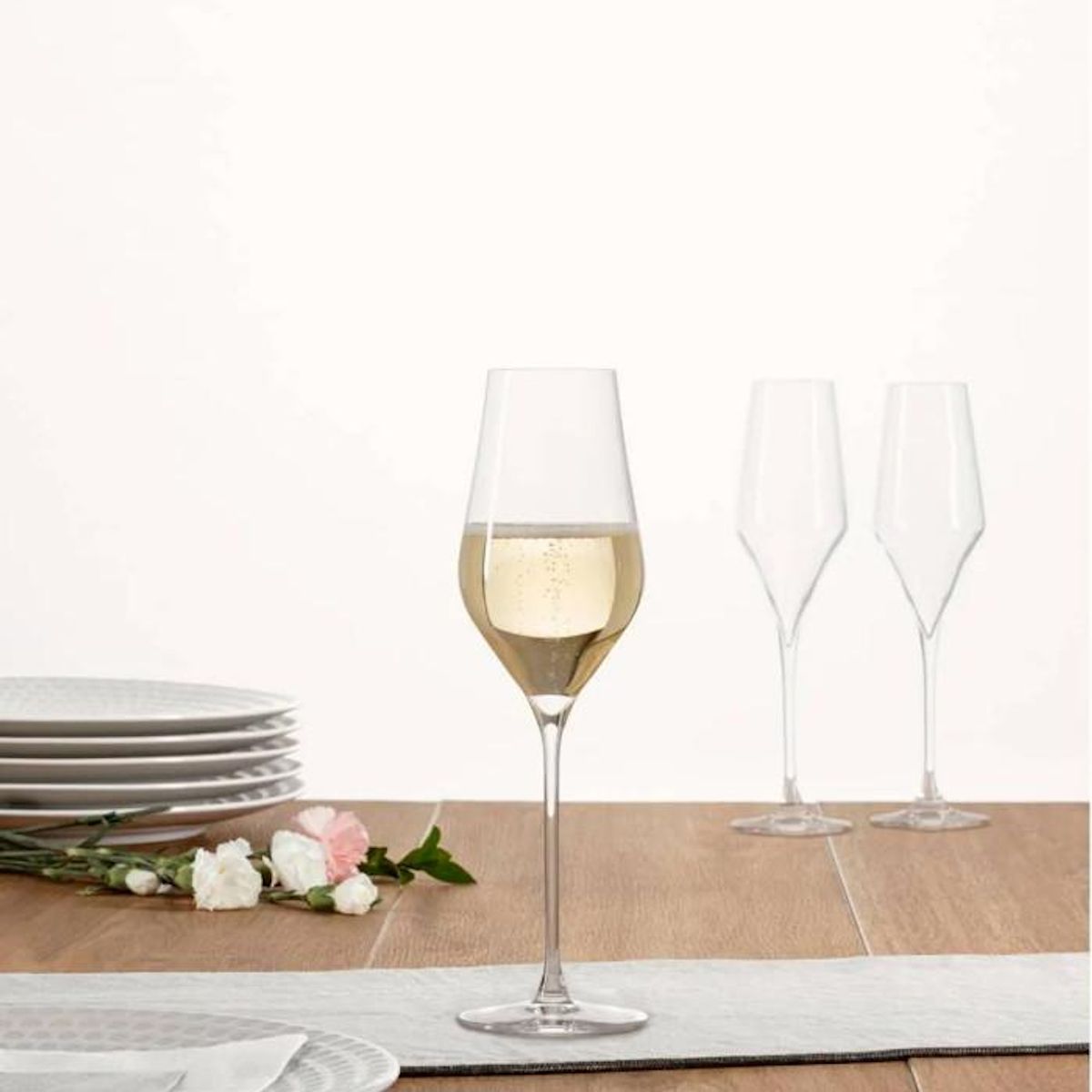 SECRET DE GOURMET Lot de 6 Flûtes à Champagne  Douro  31cl Transparent