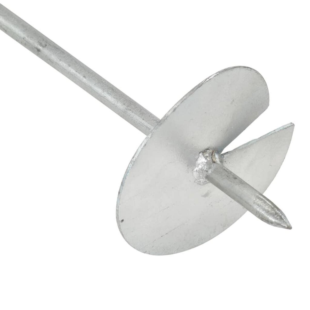 VIDAXL Ancres de terre 4 pcs 10x60 cm Metal galvanise