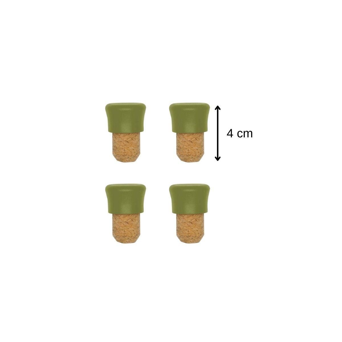 Fackelmann Lot de 8 bouchons en liège Fackelmann Gamme Zéro