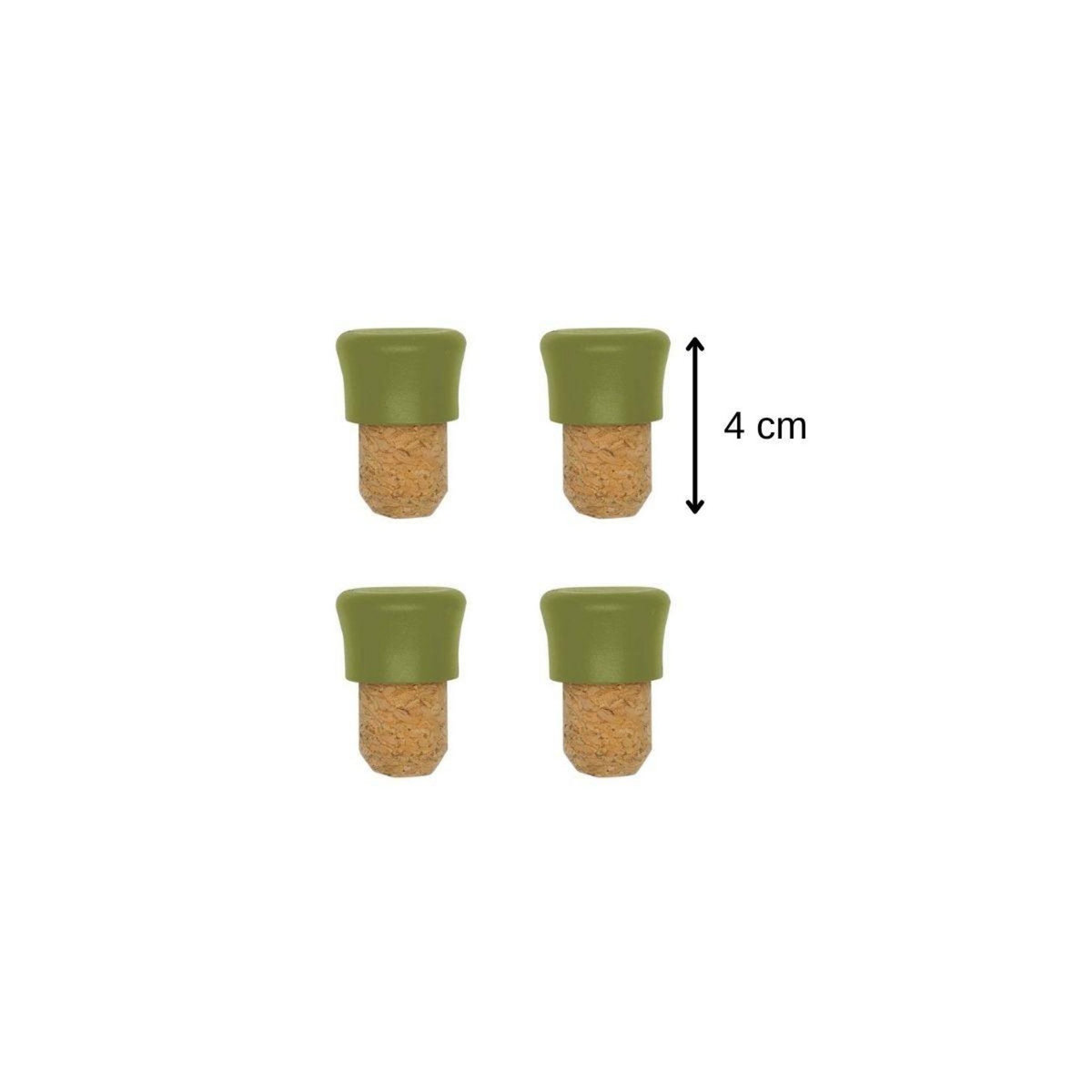 Fackelmann Lot de 8 bouchons en liège Fackelmann Gamme Zéro