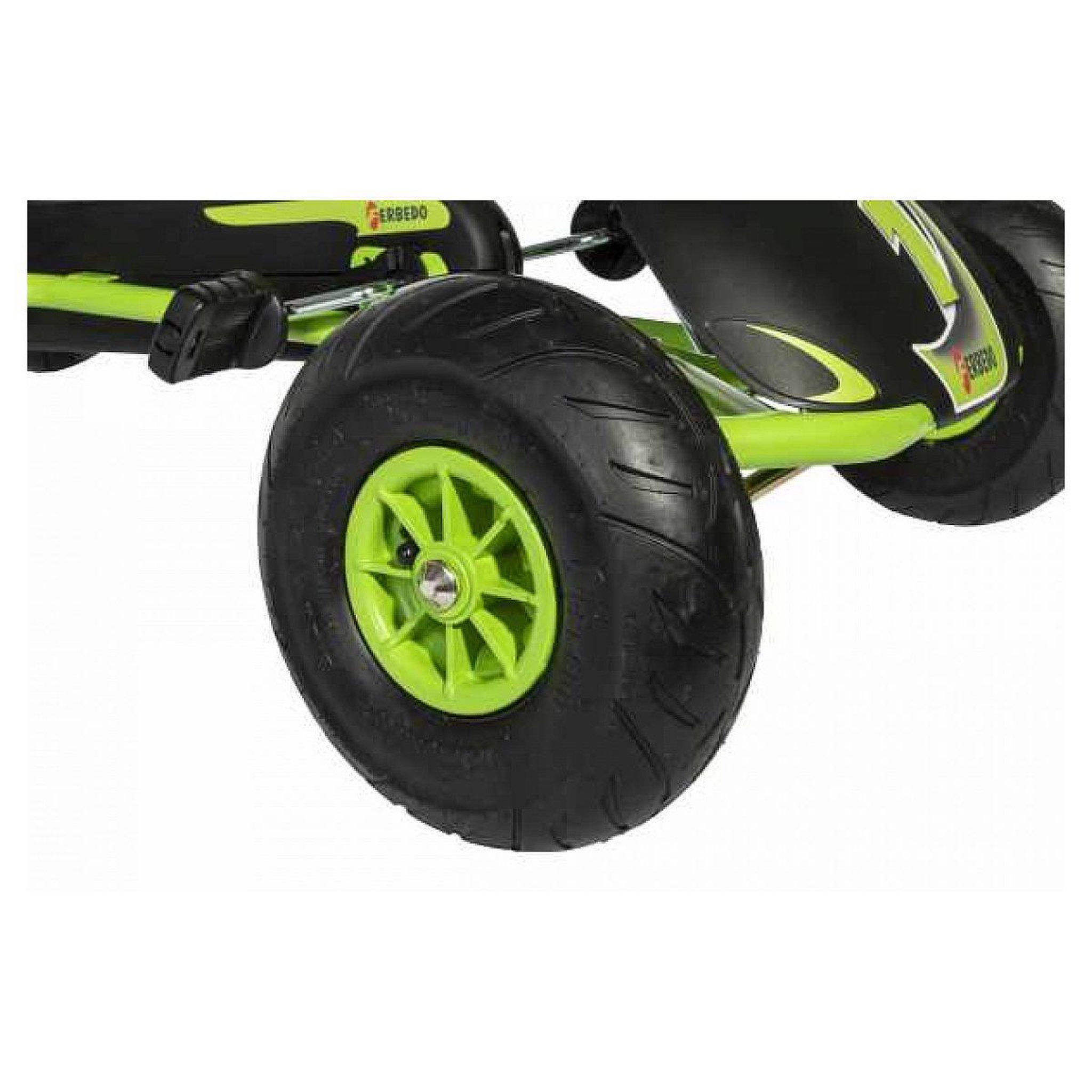 Voir la diapositive 3 : ROLLY TOYS Kart à pédales noir vert ferbedo gokart ar 8g