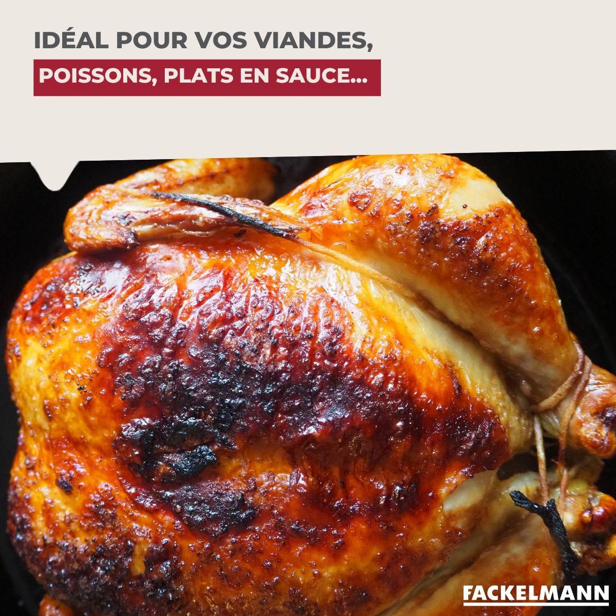 Fackelmann Plat à four émaillé 40,5 cm x 28,5 cm Fackelmann