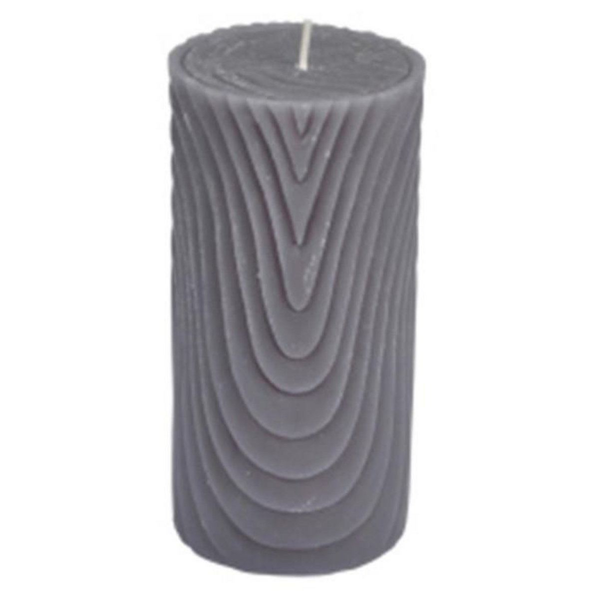 Paris Prix Bougie Pilier Déco Embossée  Santan  14cm Gris