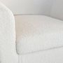 Voir la diapositive 3 : Paris Prix Fauteuil Scandinave en Bouclette Lainée  Delia  79cm Crème