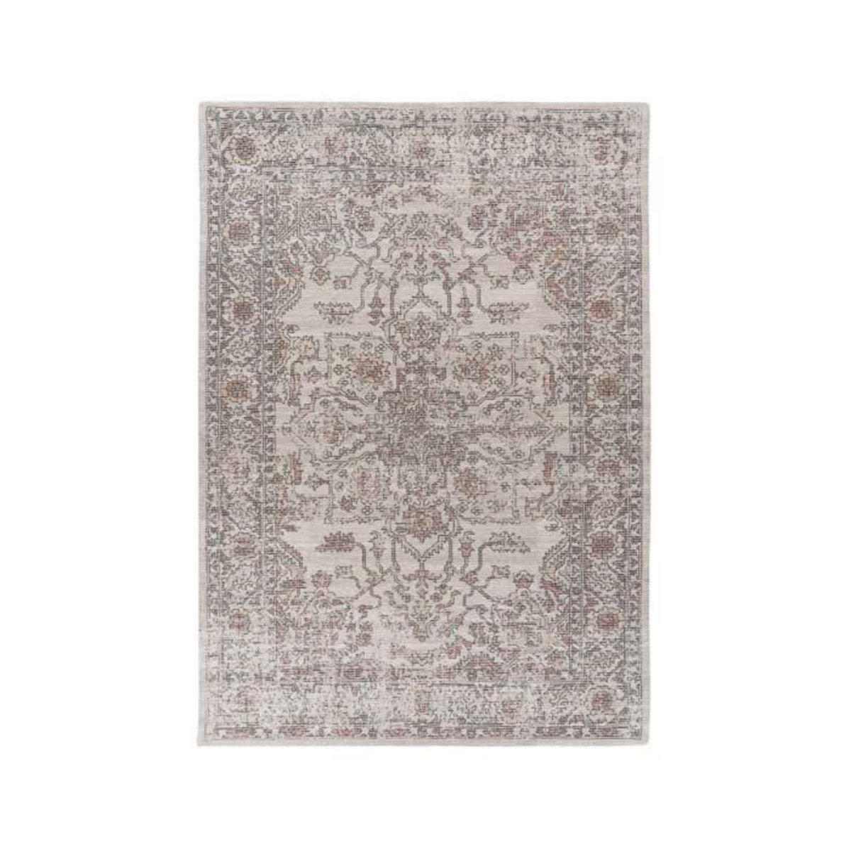 Paris Prix Tapis Tissé Motif Vintage Délavé  Percy  Beige