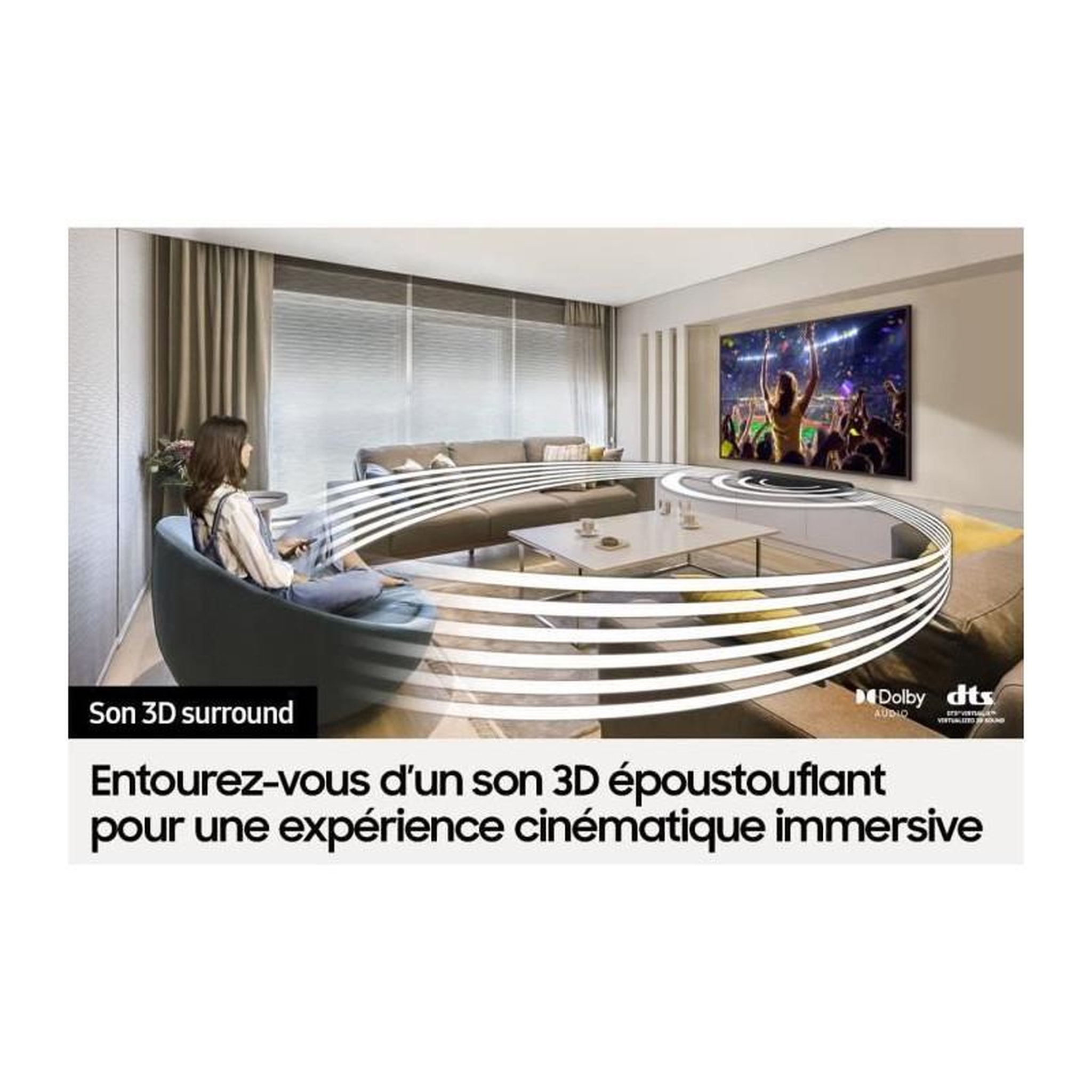 Voir la diapositive 4 : Samsung SAMSUNG - Barre de son HW-S50B One Body Caisson integre 3.0Ch + Bluetooth