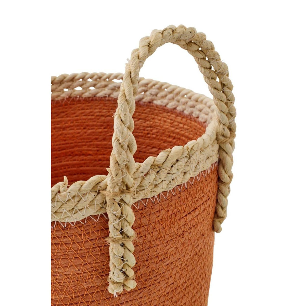 Paris Prix Lot de 3 Paniers de Rangement  Issac  29cm Orange