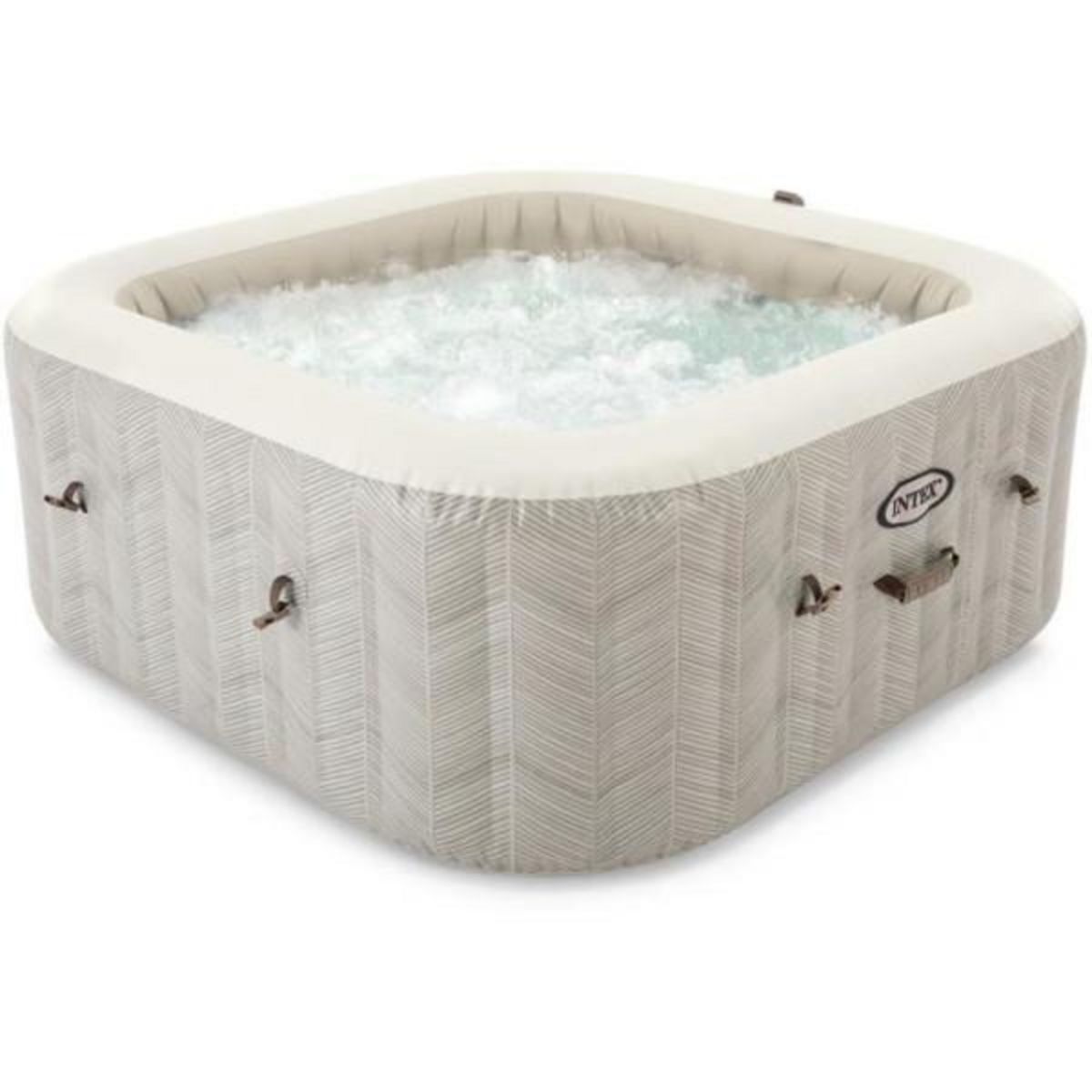 INTEX Spa gonflable INTEX - Chevron - 196 x 196 x 71 cm - 6 places - Carré - 28472EX